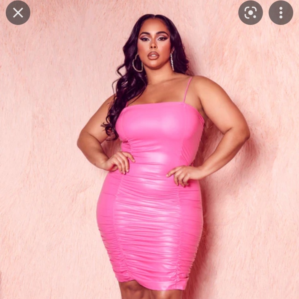 Dangerous Gurl Faux Leather Mini Dress